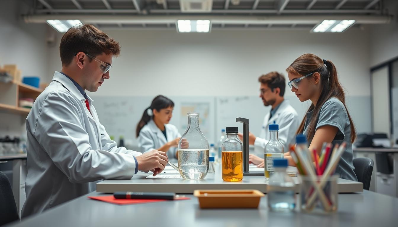 Student developing practical and academic skills