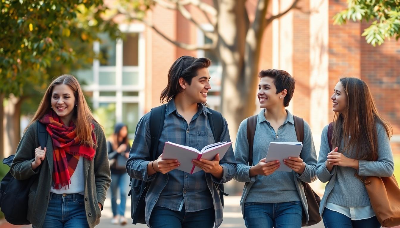 Student using a study guide to organize academic notes